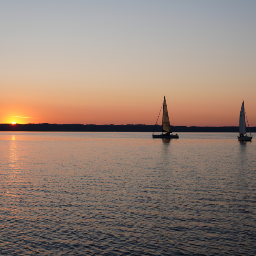 Solnedgang ved Ebeltoft Vig